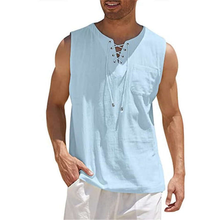 Camiseta sin mangas en algodón suave para hombre