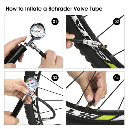 Manual Mini Air Pump Bicycle Universal Pump Bicycle Outdoor Riding Portable Pump - tugranalmacen.com