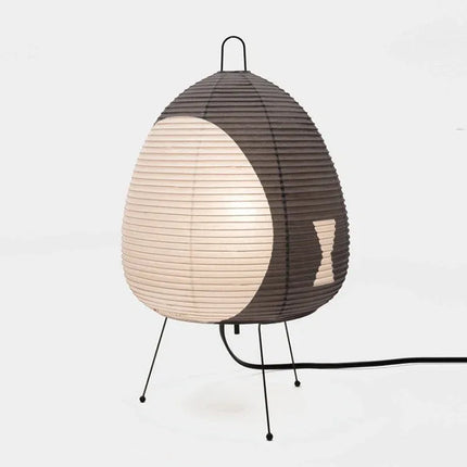 Lámpara de mesa de papel de arroz retro japonesa estilo wabi sabi - tugranalmacen.com