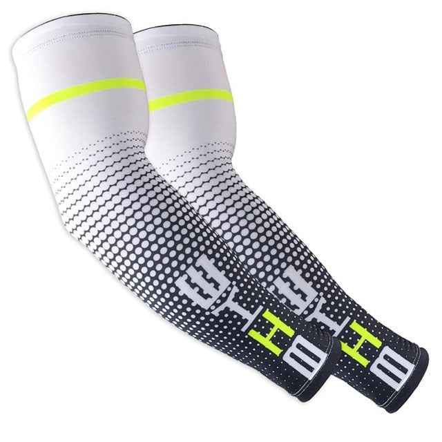 1 par de mangas protectoras para brazos para ciclismo, running y bicicleta con protección UV.