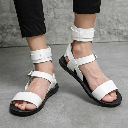 Sandalias romanas para hombre, ligeras y cómodas para la playa