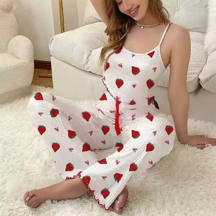 Conjunto de pijama de mujer con camisola y camiseta