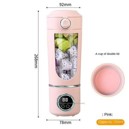 Exprimidor portátil USB con 4 velocidades y limpieza automática