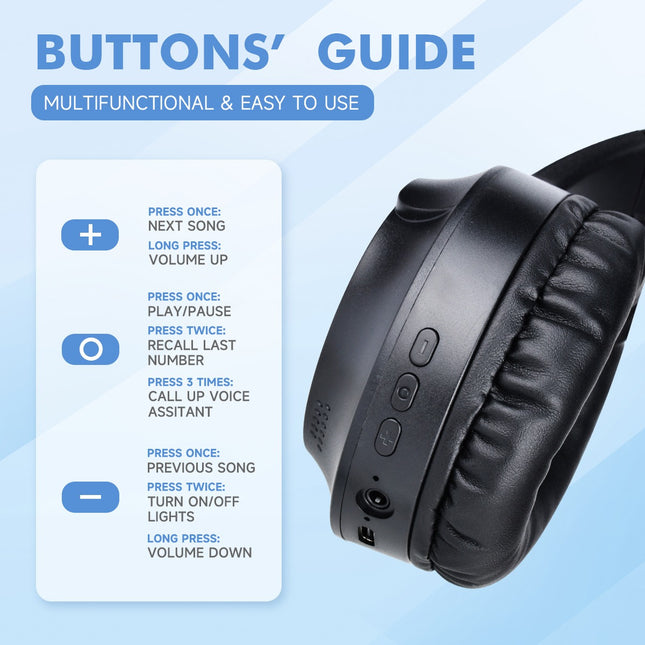 Auriculares Bluetooth M9 con graves potentes para deporte