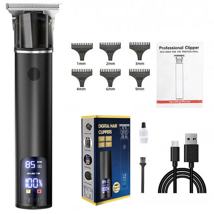 Cortapelos eléctrico recargable con cuchillas de acero inoxidable