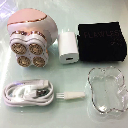 Depiladora eléctrica Flawless Legs recargable para cuerpo y piernas