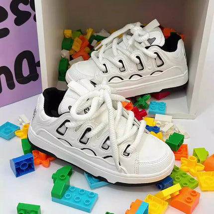 Zapatillas deportivas de suela gruesa para mujeres. - tugranalmacen.com