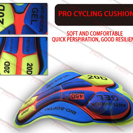 Conjunto de ciclismo de verano STRAVA Pro Team con badana de gel