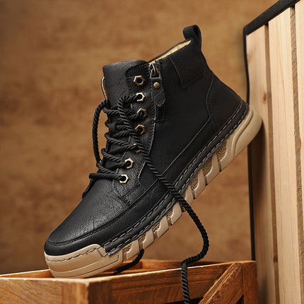 Botas estilo Martin para hombre, grandes tallas para otoño e invierno