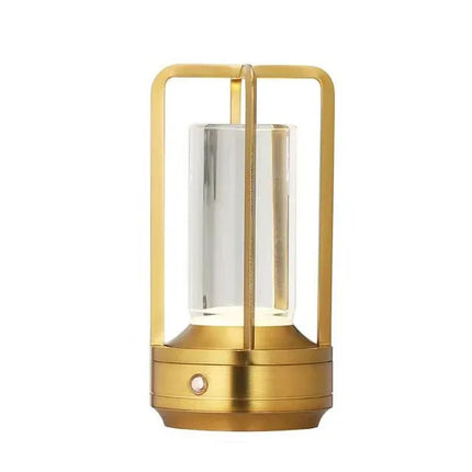 Lámpara de escritorio decorativa en color dorado