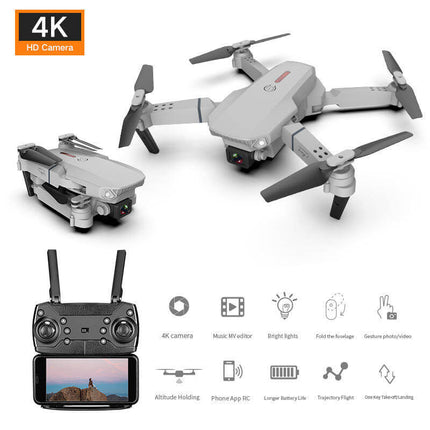 Dron E88 con cámara HD y largo alcance