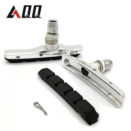 AQQ 1 Pair Mountain Bike Bicycle Brake Pads Bicycle Braking V Brake Holder Shoes Rubber Blocks Durable Cycling Accessories - tugranalmacen.com
