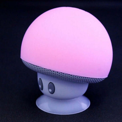 Mini altavoz bluetooth hongo con ventosa de silicona