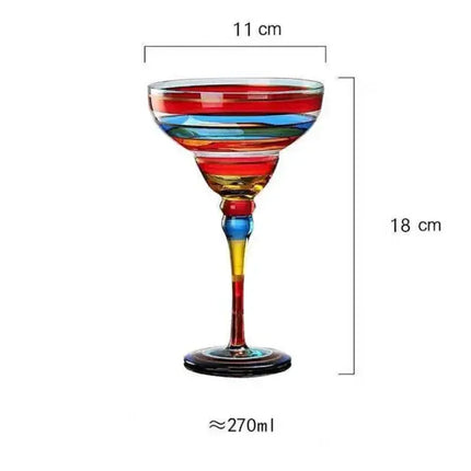 Copas de vino de colores, copas de cóctel, copas de champán - tugranalmacen.com