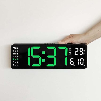 Reloj digital de pared LED de 13 o 16 pulgadas