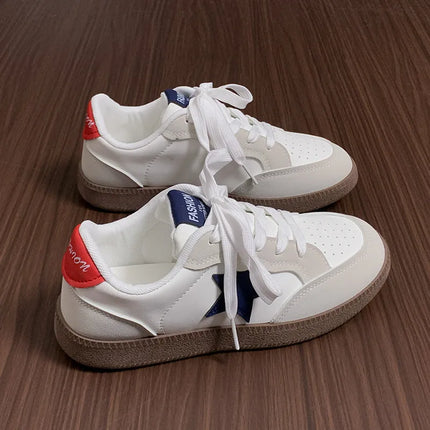Zapatillas deportivas con estrella y cordones para estilo casual