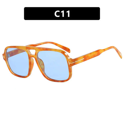 Gafas de sol de piloto retro de doble haz - tugranalmacen.com