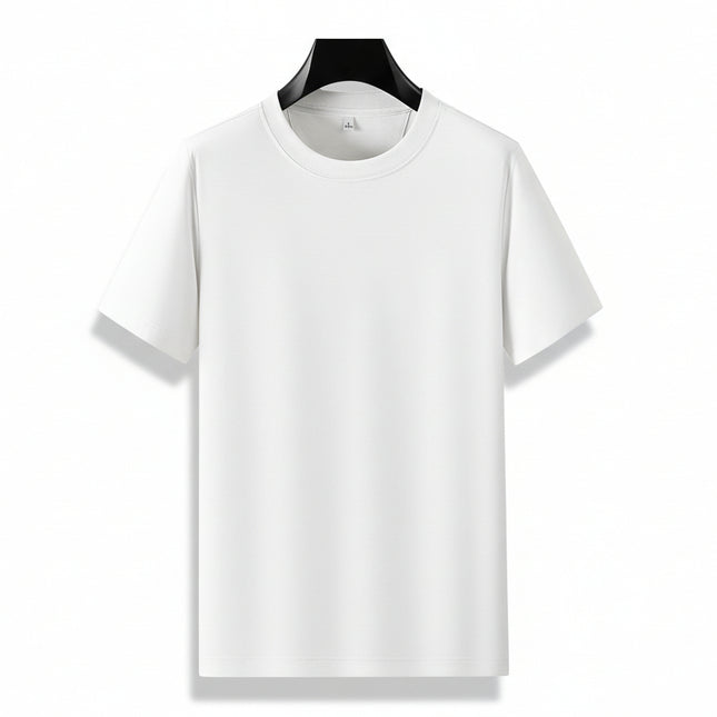 Camiseta básica de cuello redondo para hombre - Algodón suave y cómoda