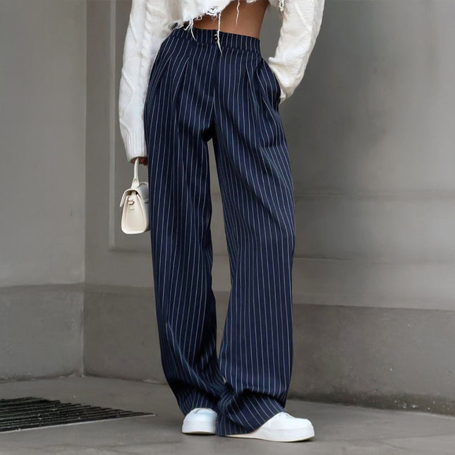 Pantalones de traje anchos para mujer