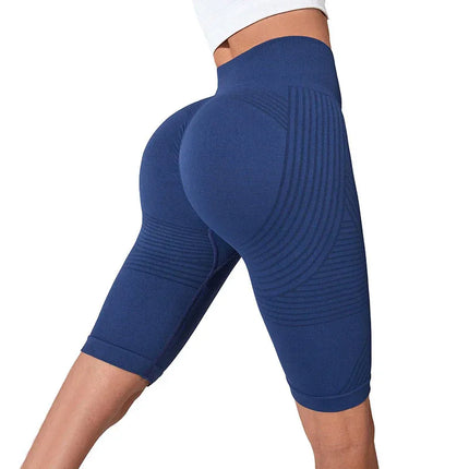 Seamless Butt-Lifting Fitness Pants with Tummy Control and High Waist Peach Bottom Yoga Shorts - tugranalmacen.com