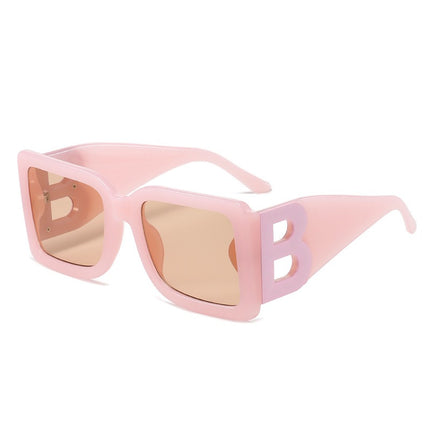 Gafas de sol cuadradas grandes con diseño cóncavo y protección UV