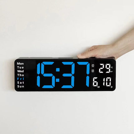Reloj digital de pared LED de 13 o 16 pulgadas