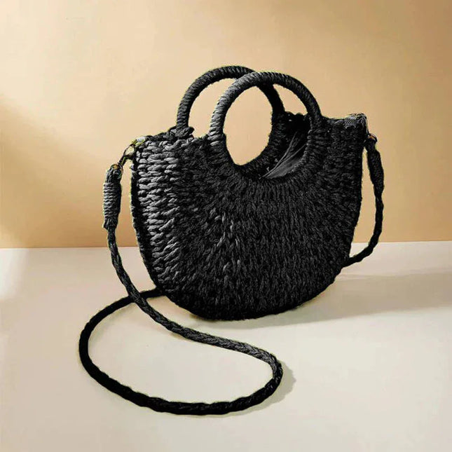Grass woven bag women's bag ins versatile beach bag - tugranalmacen.com