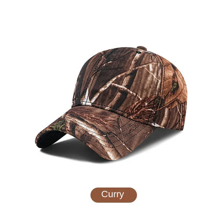 Gorra de béisbol de camuflaje para hombre con ala ancha, protección solar para exteriores, ajustable. - tugranalmacen.com