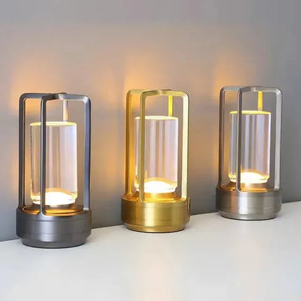 Lámpara de escritorio decorativa, carga USB y botón táctil on-off - tugranalmacen.com