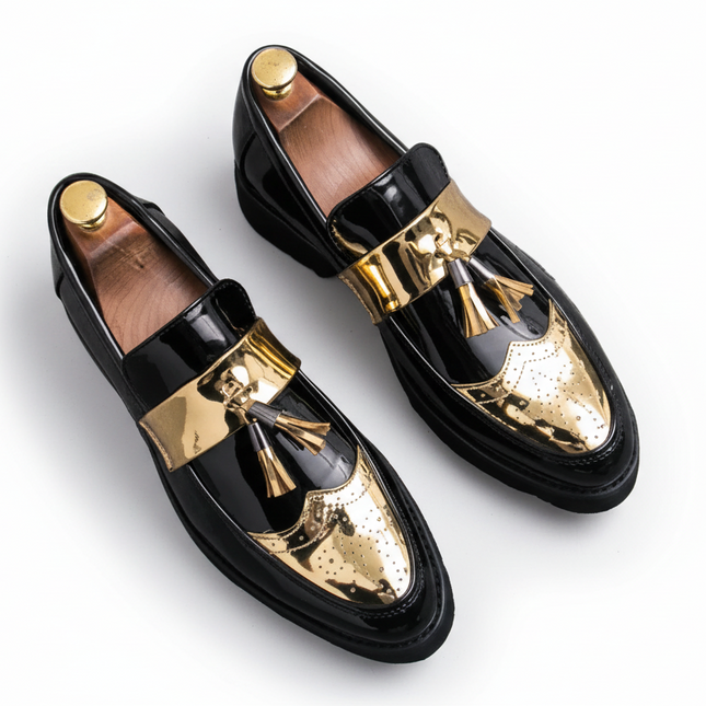 Zapatos de vestir con borlas estilo británico