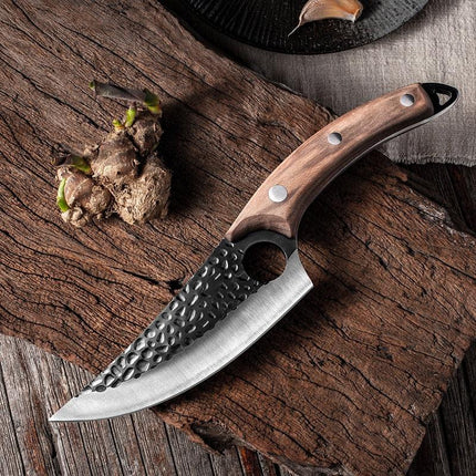 Cuchillo de carnicero forjado de 5,5'' de acero revestido de alto carbono - tugranalmacen.com