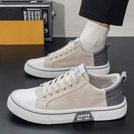 Zapatillas de lona para hombre color beige