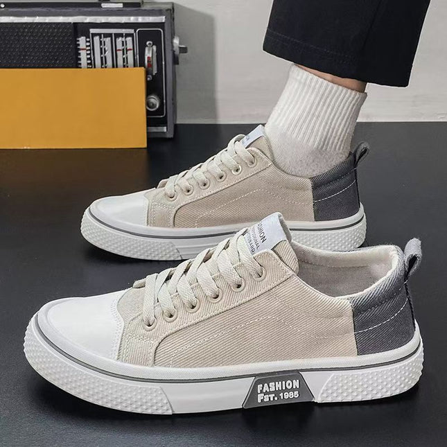 Zapatillas de lona para hombre color beige