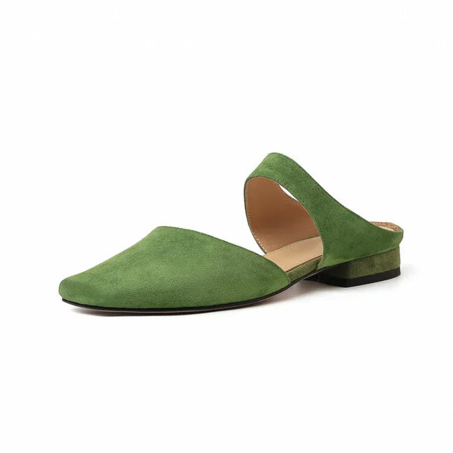 Chanclas planas retro sencillas de versión Müller - tugranalmacen.com