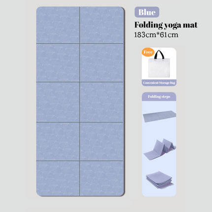 Esterilla de yoga antideslizante plegable para ejercicio y pilates