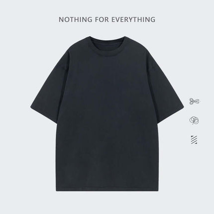 Camiseta de manga corta de algodón puro y transpirable