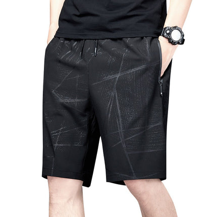Pantalones cortos de seda de hielo para hombre verano