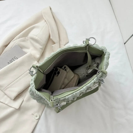 Bubble Textured Tote Bag - tugranalmacen.com