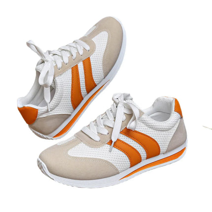 Casual and comfortable lace up sports flat bottom women's sports shoes - tugranalmacen.com