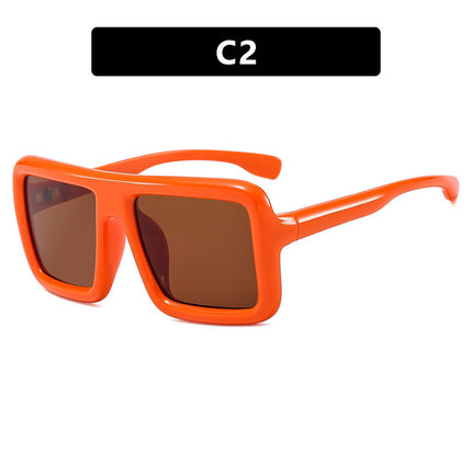 Gafas de sol cuadradas retro con protección UV