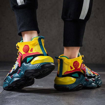 Zapatillas deportivas de caña alta para hombre.