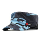 Gorra plana FS para hombre de estilo militar camo