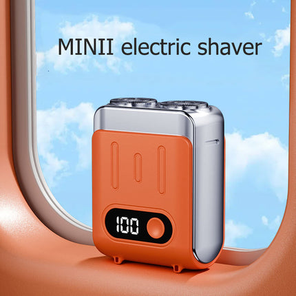 Afeitadora eléctrica portátil viaje cabezal lavable