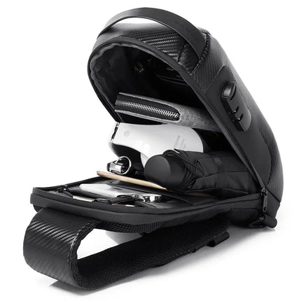 Bolso de pecho Bange impermeable, con puerto USB, - tugranalmacen.com