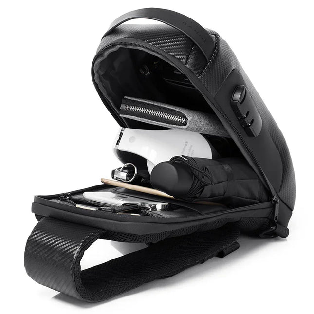 Bolso de pecho Bange impermeable, con puerto USB, - tugranalmacen.com