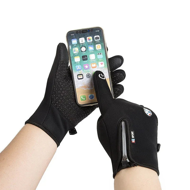Winter Fleece Thermal Warm Outdoor Gloves Touchscreen Waterproof Cycling Bicycle Windproof Glo - tugranalmacen.com
