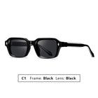 Gafas de sol cuadradas unisex negras