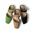 Chanclas planas retro sencillas de versión Müller - tugranalmacen.com