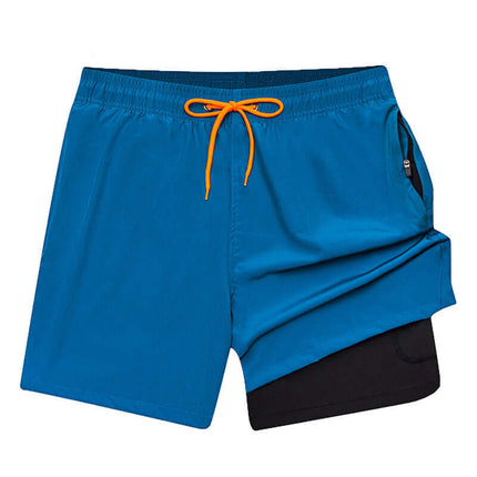 Pantalon de playa 2 en 1 de secado rápido para hombre