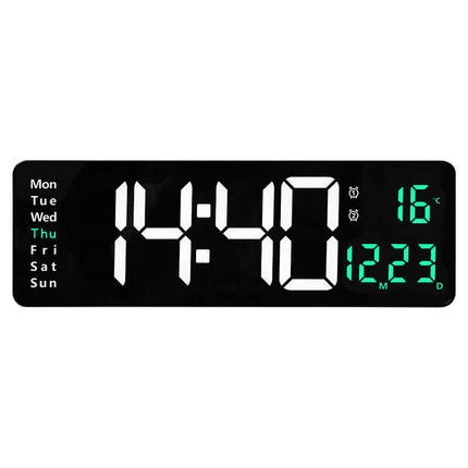 Reloj digital de pared LED de 13 o 16 pulgadas